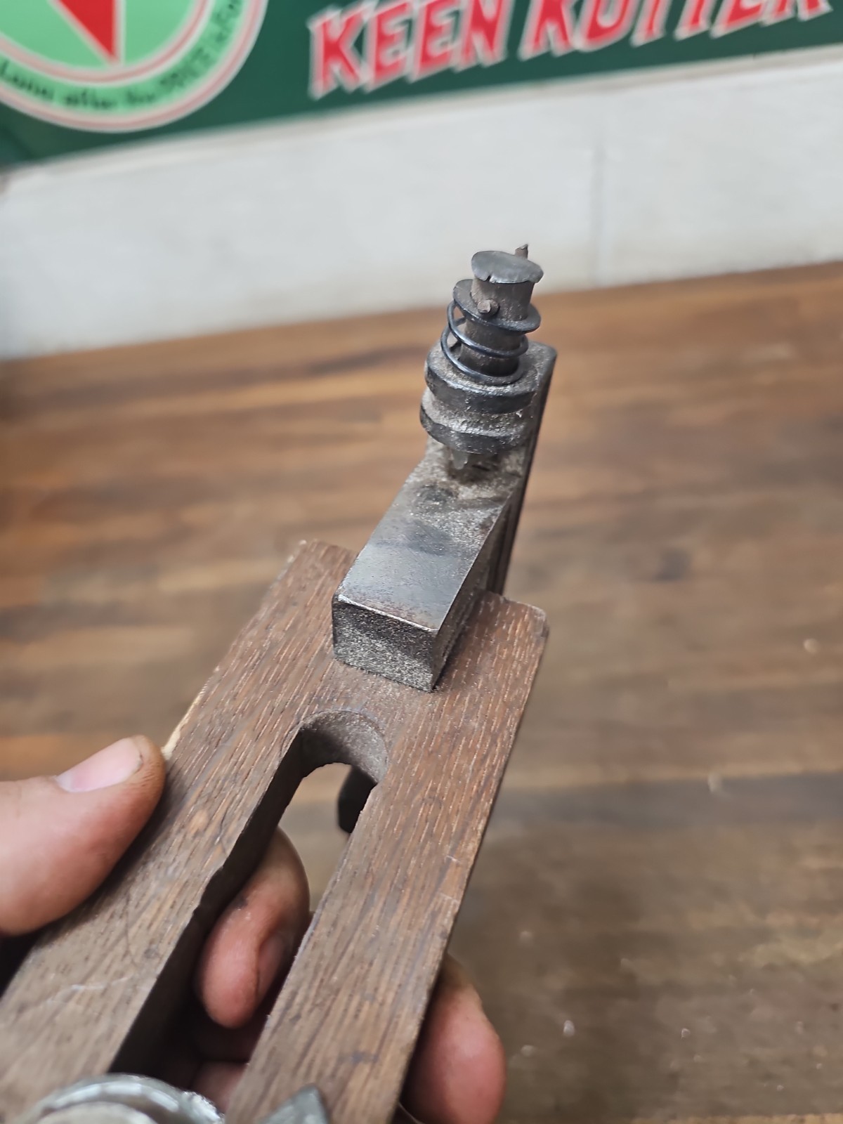 PP63- antique May 12 1908 Patent EC Atkins & Co Saw Set Tool Clamp Type