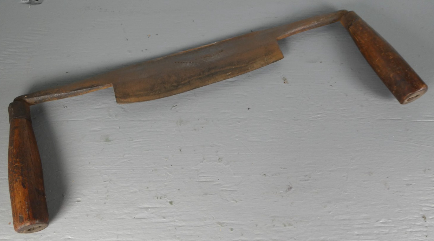Antique Lockwood Cleveland, OH Draw Knife Shave Woodworking Tool Wide Blade