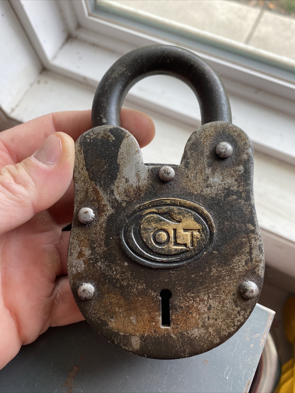 Colt Rifles Padlock Lock Key Set Lot Patina Gun Winchester Cowboy Collector 1+LB