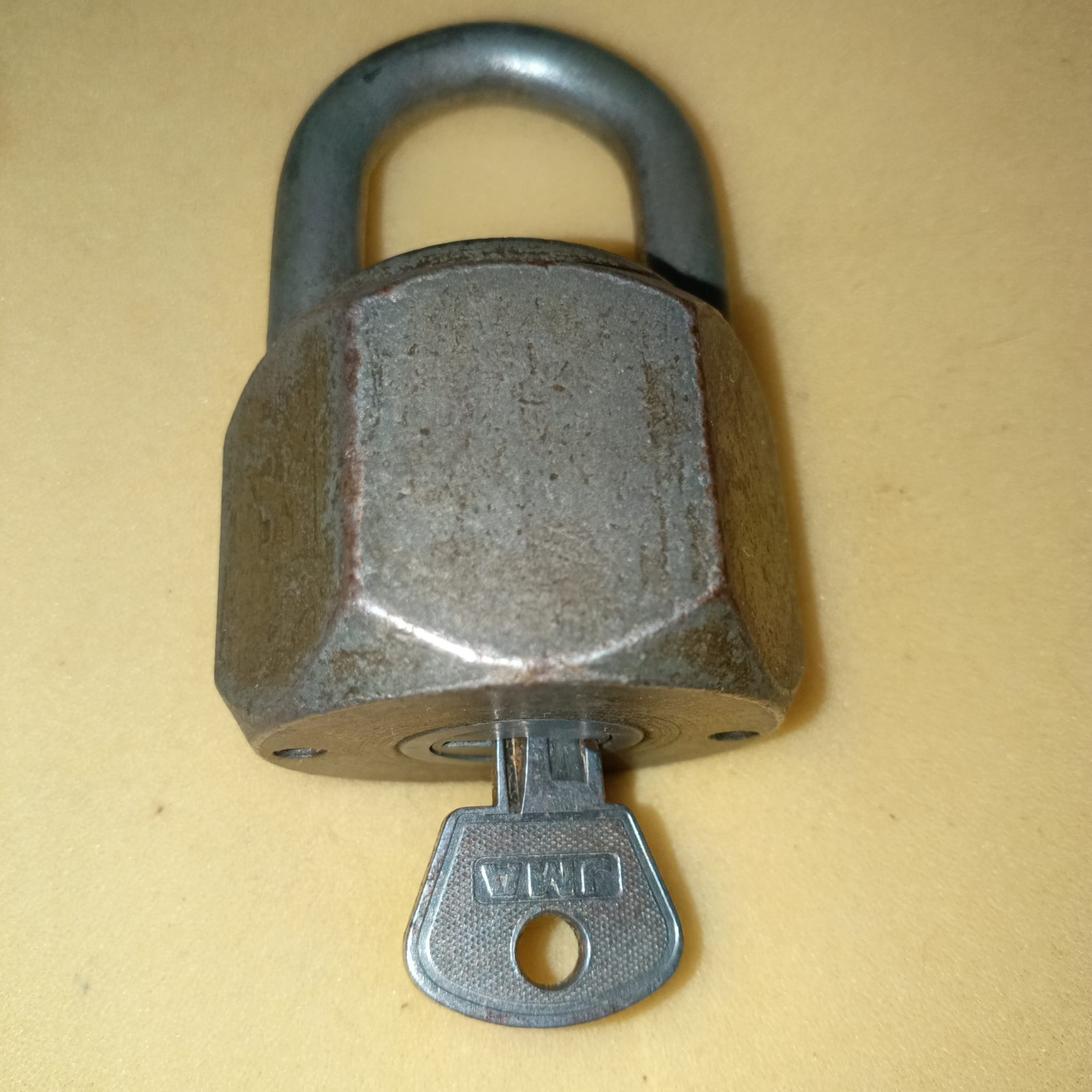 VERY Rare Padlock USSR Hexagonal 1960s–1970s Works Soviet Prison Art