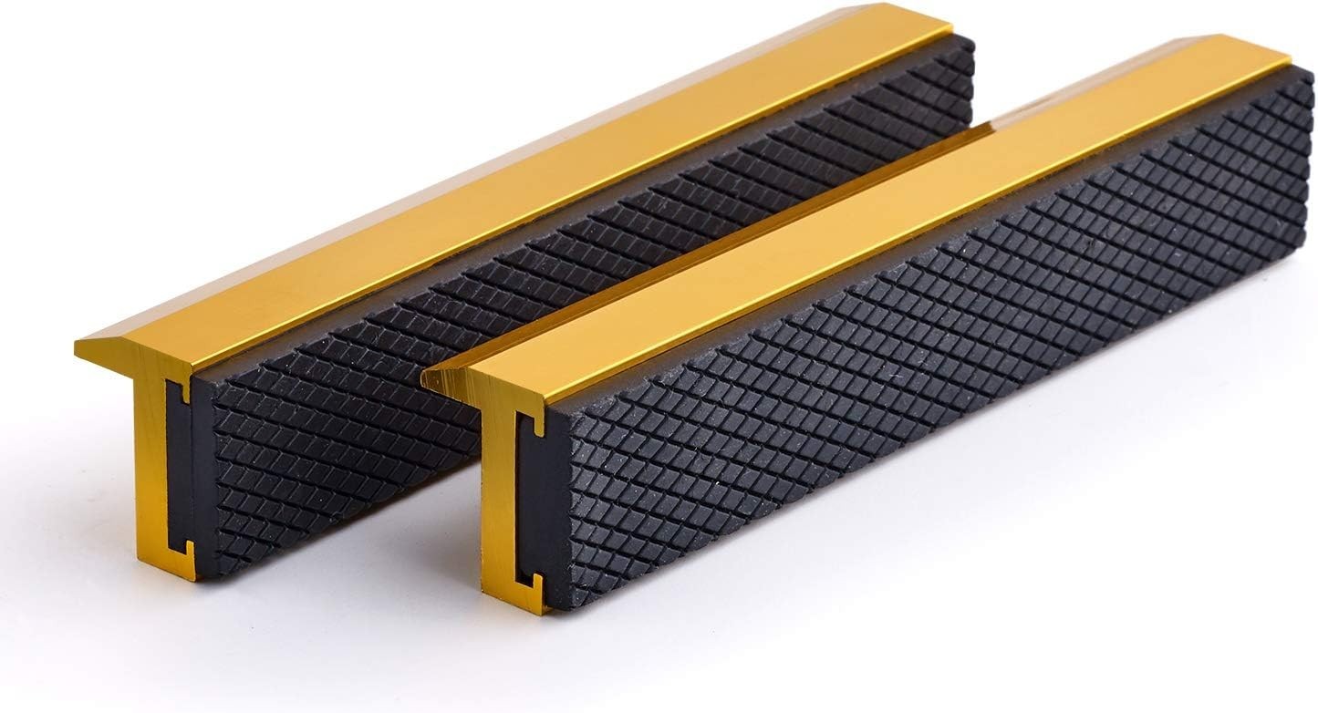 6-Inch Magnetic Soft Vise Jaws – Aluminum Pads for Wood, Metal, and Plastic