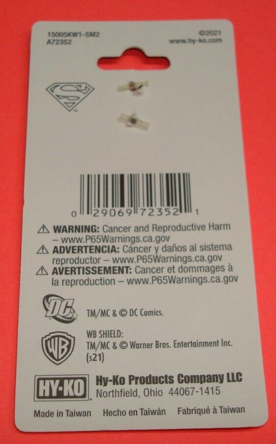 SUPERMAN HOUSE KEY BLANK Large Head KWIKSET KW-1/10/11 Uncut-Brand New!