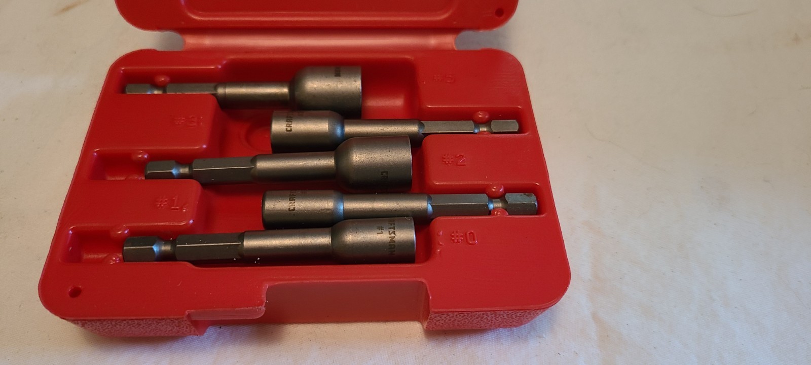 Craftsman Tools 5 Piece Stripped Bolt Head Extractor Set In Case 1-5