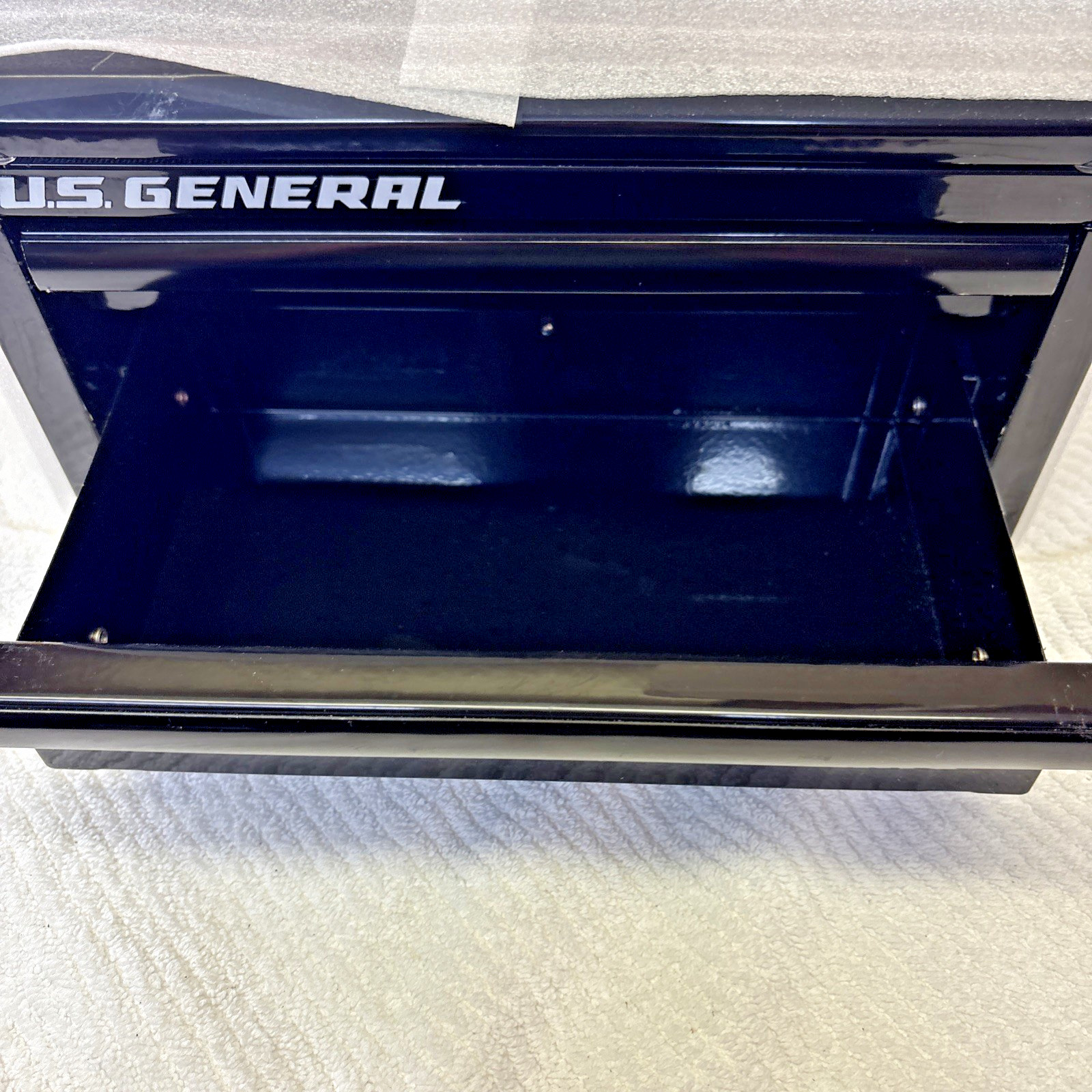 Mini Steel Toolbox, Black, U.S. GENERAL- 429 Racing And Marine *BRAND NEW *