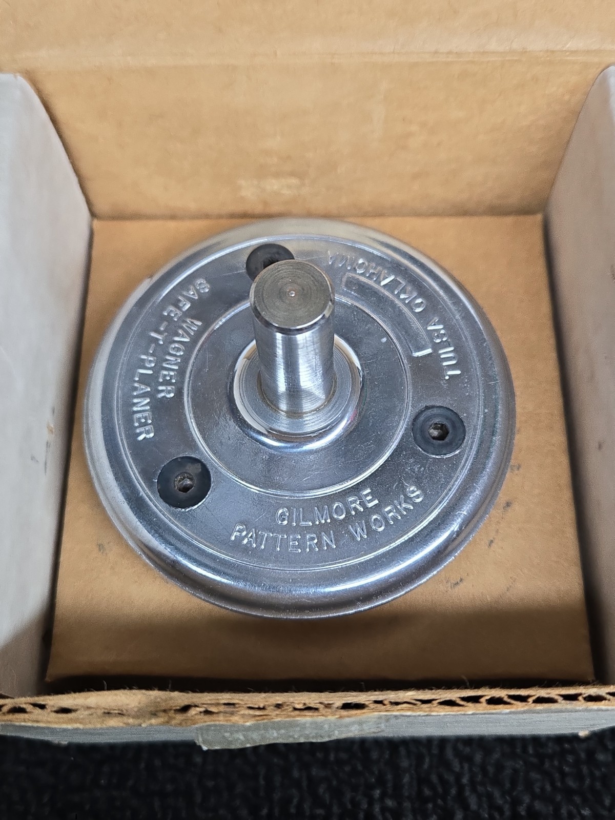 Gilmore Pattern Works Wagner Safe-T-Planer Tulsa OK Original Box Woodworker