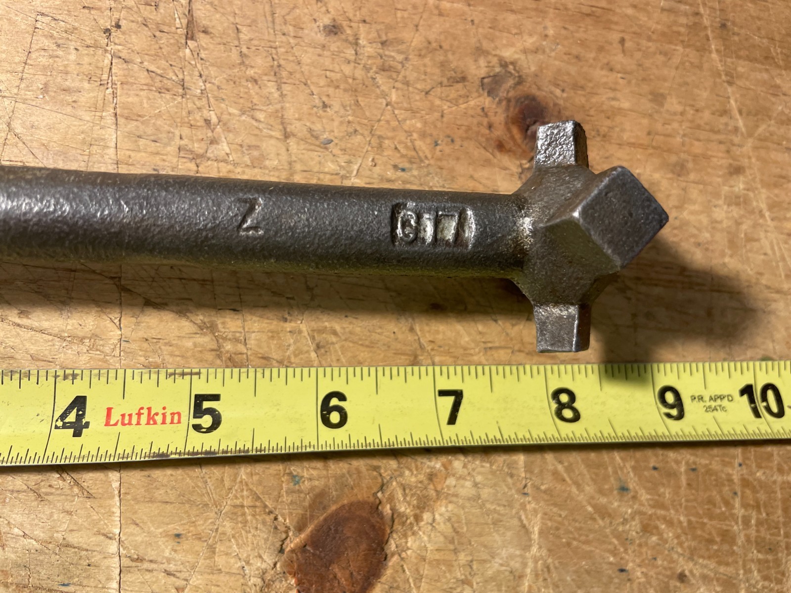 Vintage Ken Tool Drain Plug Wrench Square Multi Tool Pan Wrench USA G17