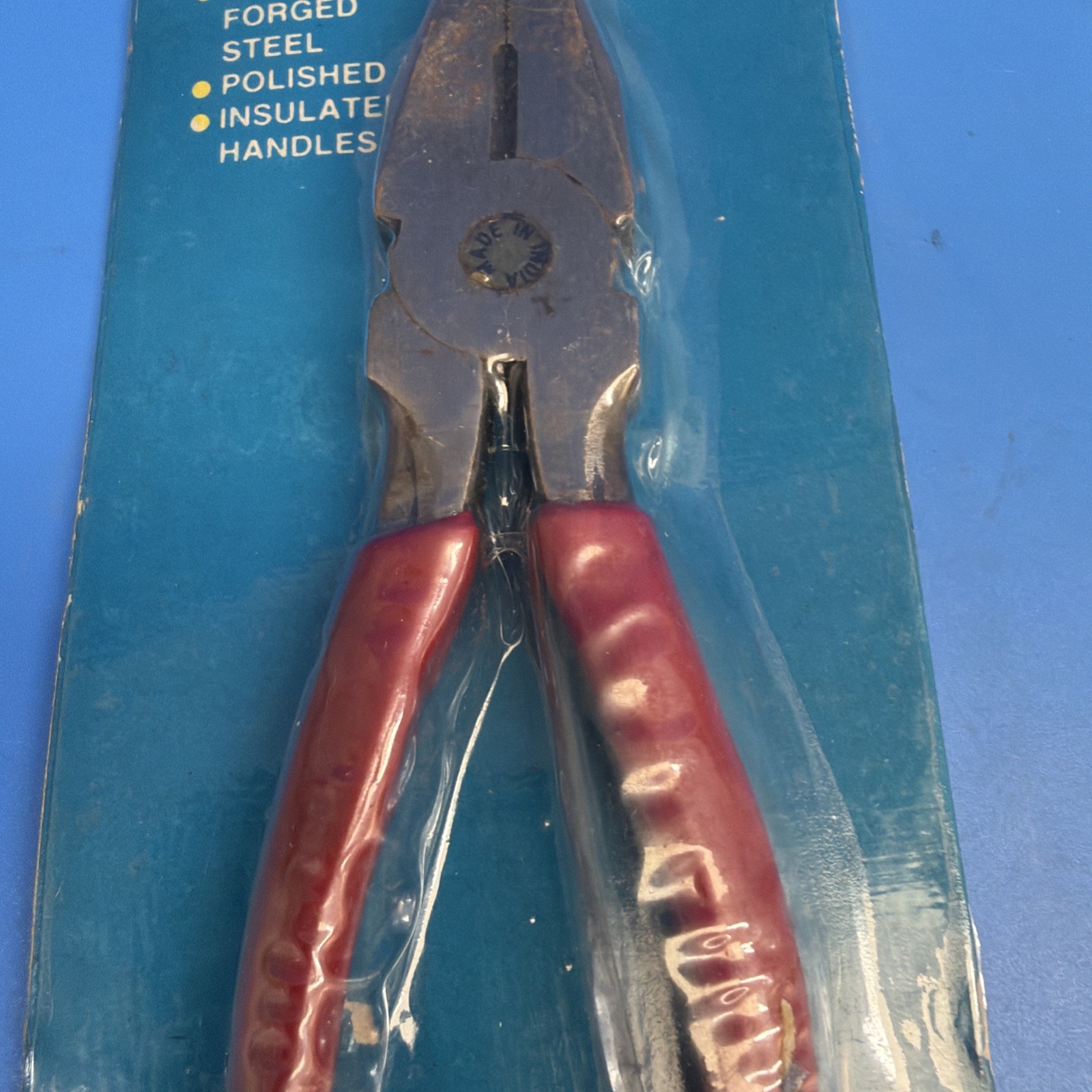Vintage St. Louis 8” Linesman Pliers PLI 004 NOS Sealed Made in India
