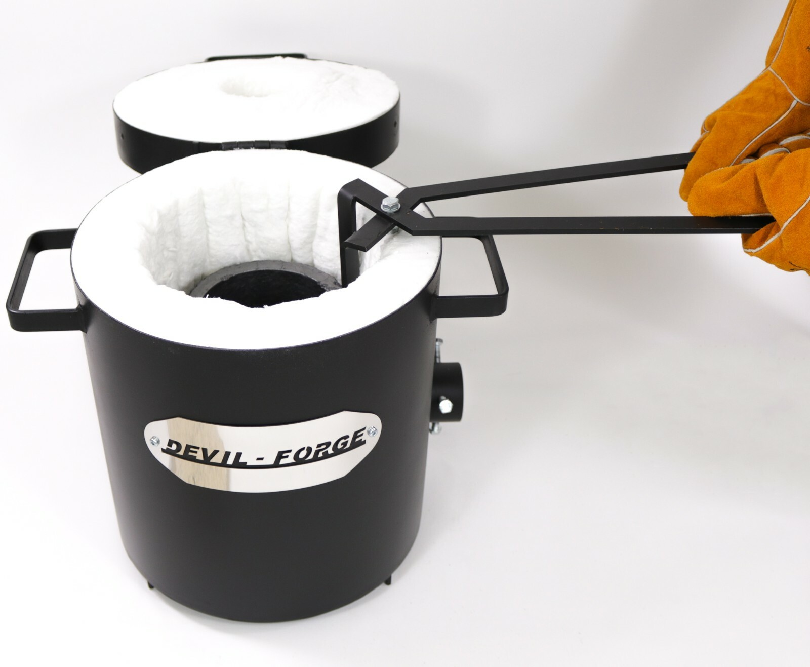 FB2Mb–10KG GAS METAL MELTING FURNACE Propane Forge Crucible Tongs 2 in 1 USA