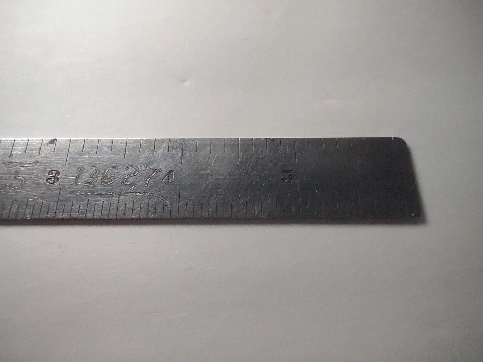 2 Vtg Union Tool Company 6″ Tempered Steel Ruler Square Orange, Mass USA A8A