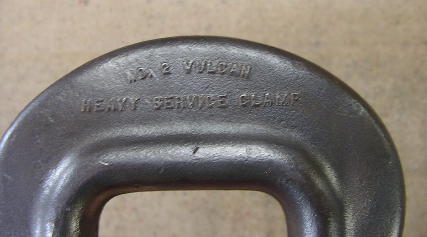 2 Vntg Williams Vulcan No. 2 Heavy Duty Service ‘C” Clamps,{1} XLINT,& {1}VGC