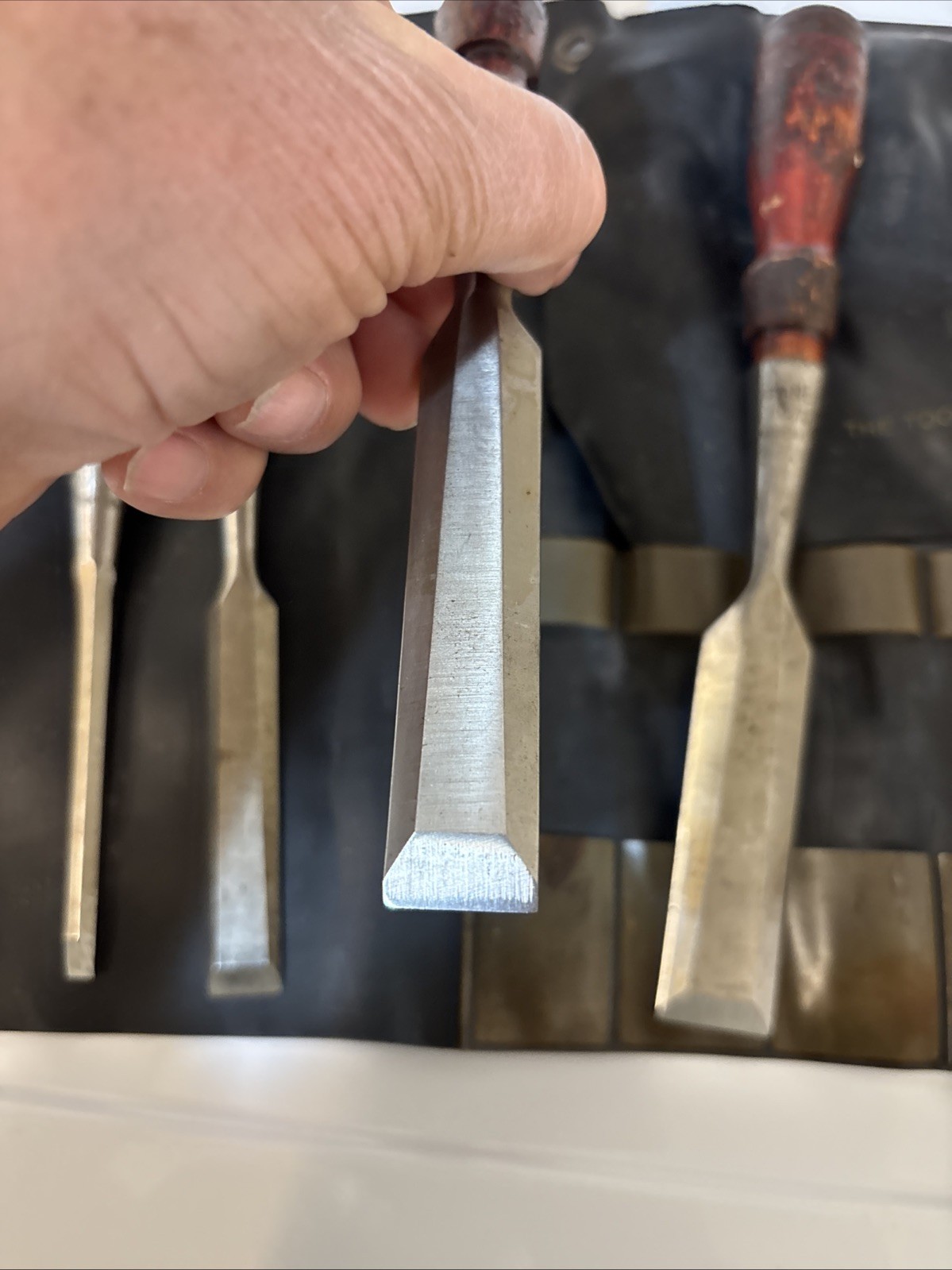 Stanley 5-# 750 Six Piece Chisel Set in Stanley Vinyl Roll FREE SHIP READ BELOW