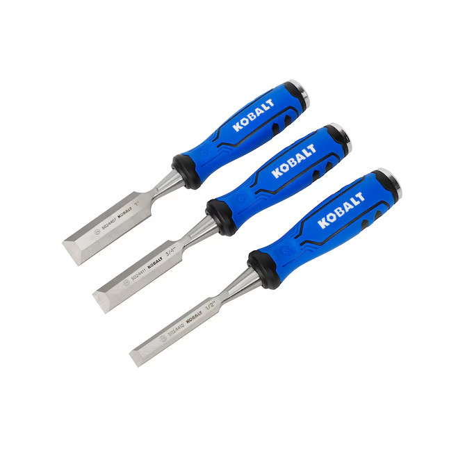 Kobalt 3 -Pack Woodworking Chisel Set