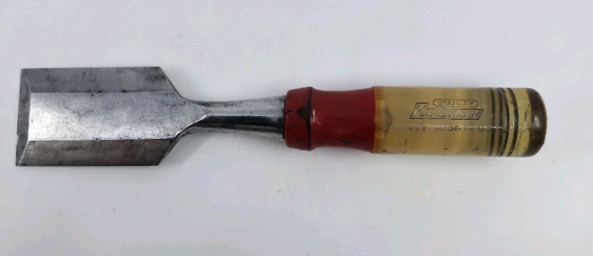 Vintage STANLEY Handyman Chisel 1 1/2″ H1252 7.75″ Long Used USA