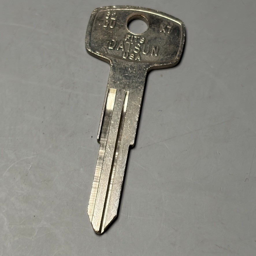1- Cole Key Blank DA21 UNCUT Replacement Direct Fit Datsun Nissan Model Cars