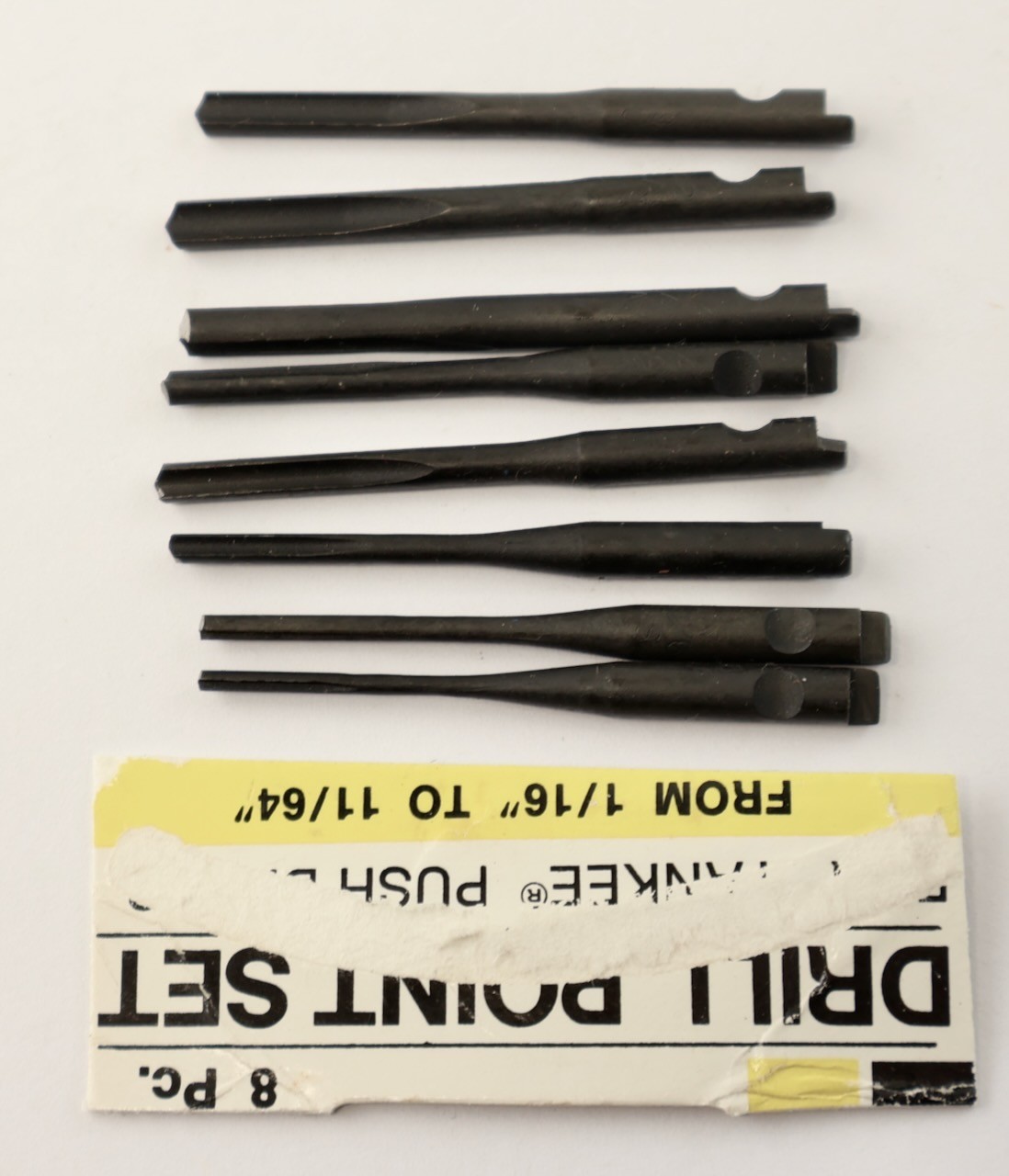 8 Pc. Yankee Push Drills Drill Point Set / NOS / Upgrade Parts / Hand Tool / MTT