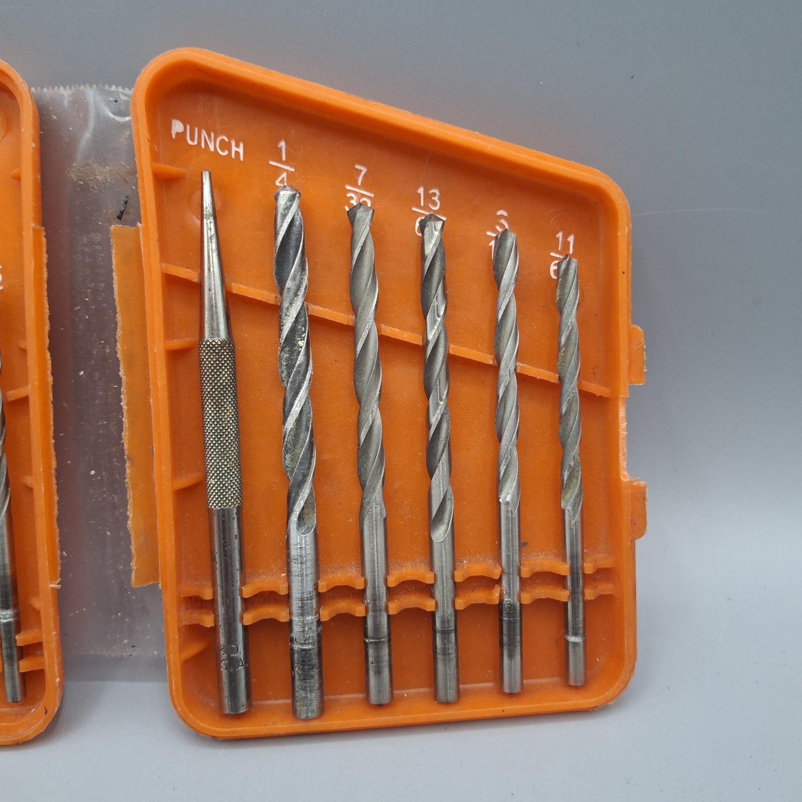 Black and Decker High Speed Steel Drill and Punch Set, Broken Case