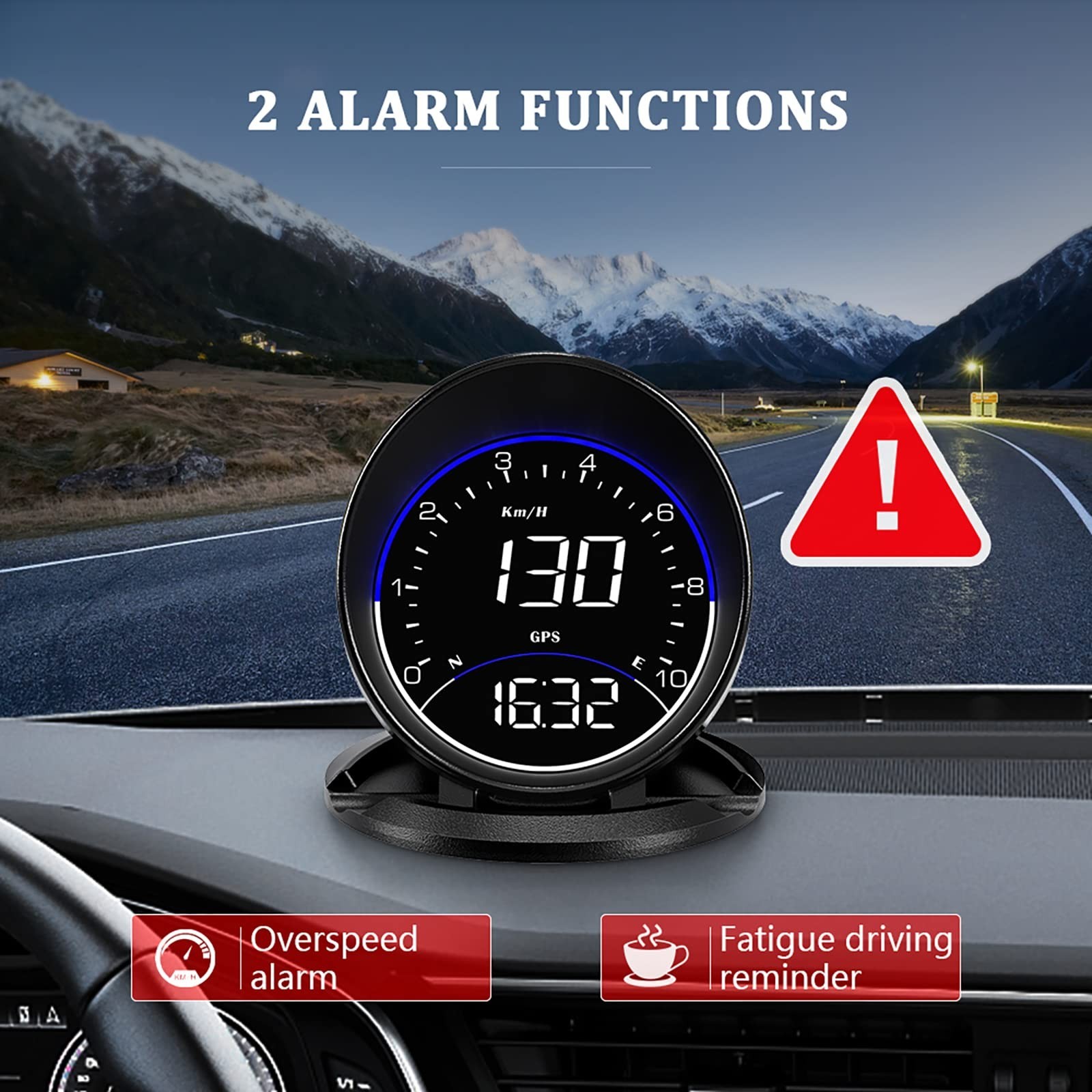 wiiyii Auto GPS Speedometer G6, Car HUD Head Up Display HD Display, Overspeed…