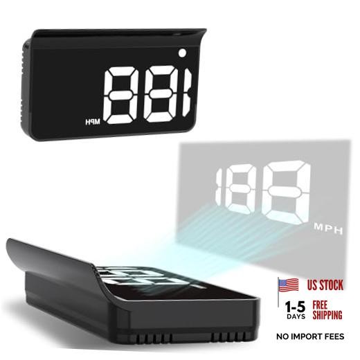 Heads up Display for Cars,Car HUD,Head up Display for Car,Digital GPS K1-White