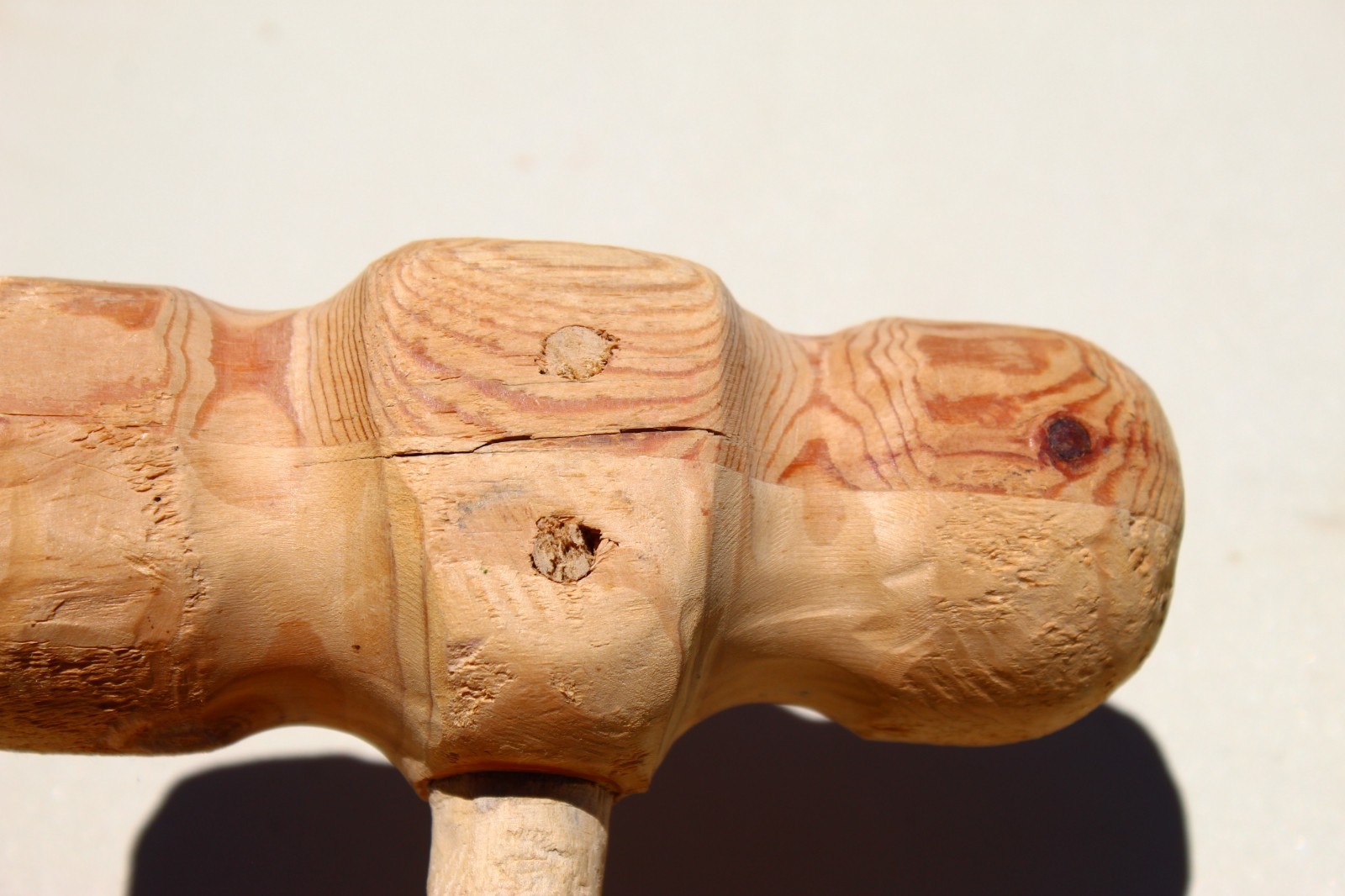 Hand made wood mallet