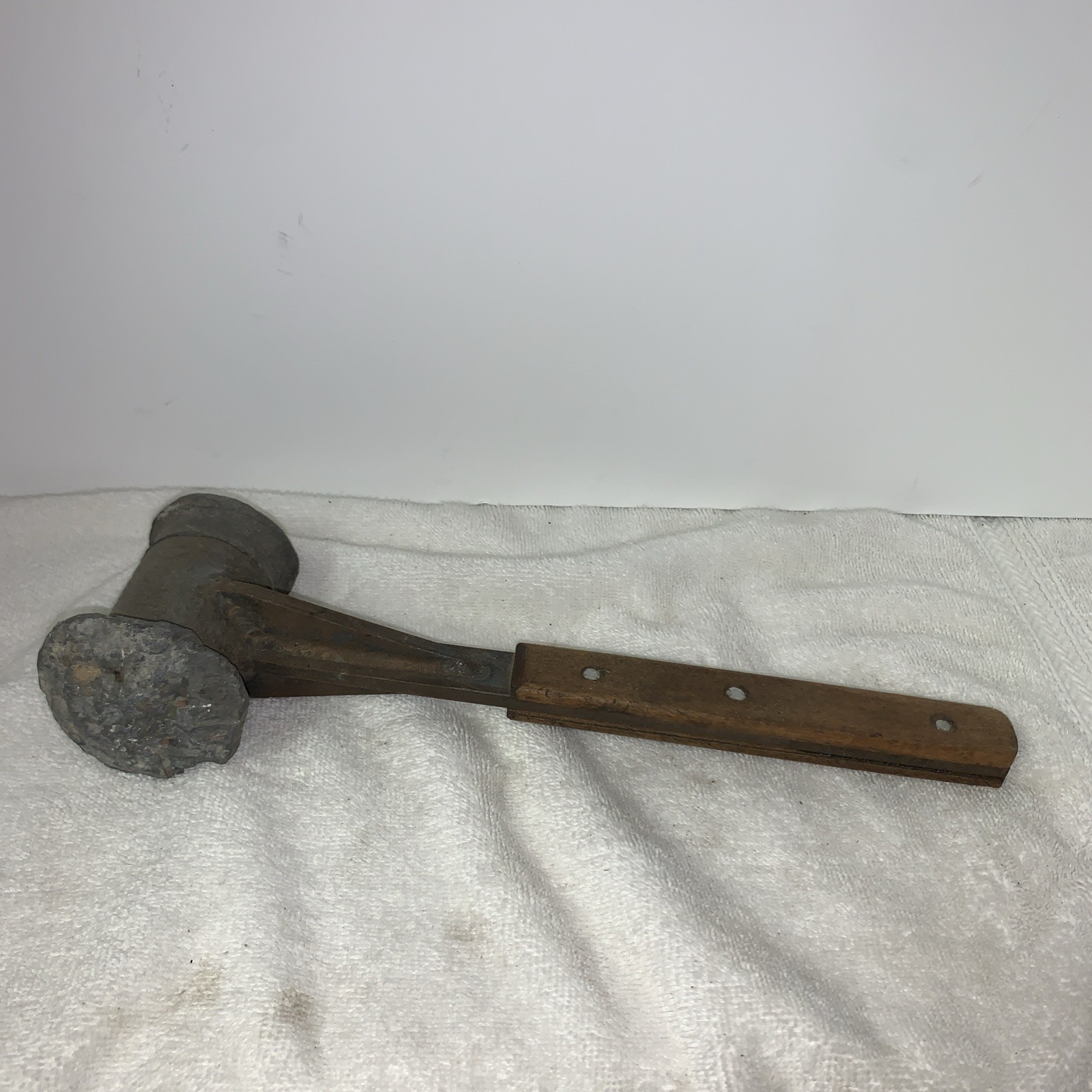Vintage 4.8 Lb Lead Hammer with Steel Handle – Lots of Use – 1940’s – 1950’s 13”