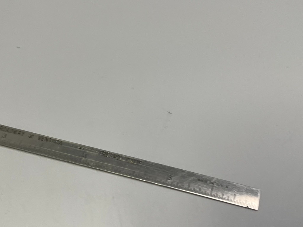 VTG Fresno CA Auto Parts Stainless Steel 6″ Ruler W/ Pocket Clip Advertising