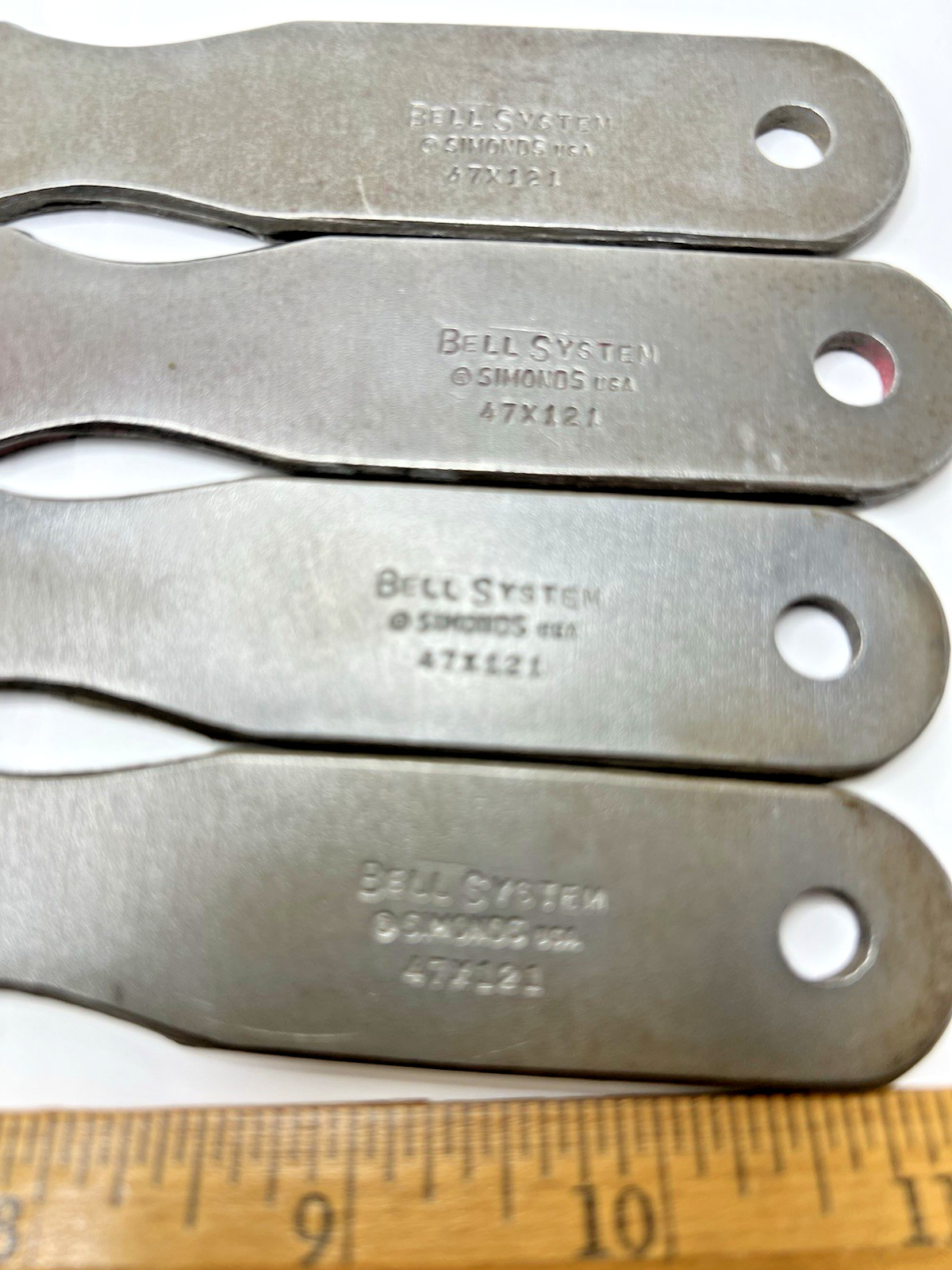 Vintage Lot of (4) Bell System Simmonds Flat File Files Set 47 X 121 Made in USA