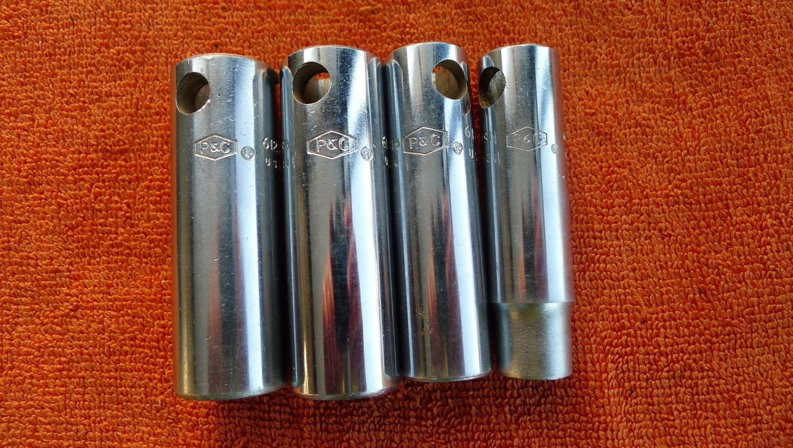 4 VTG P&C 1/2″ DRIVE DEEPWELL CROSS BAR SOCKETS, 25/32,3/4,5/8,1/2