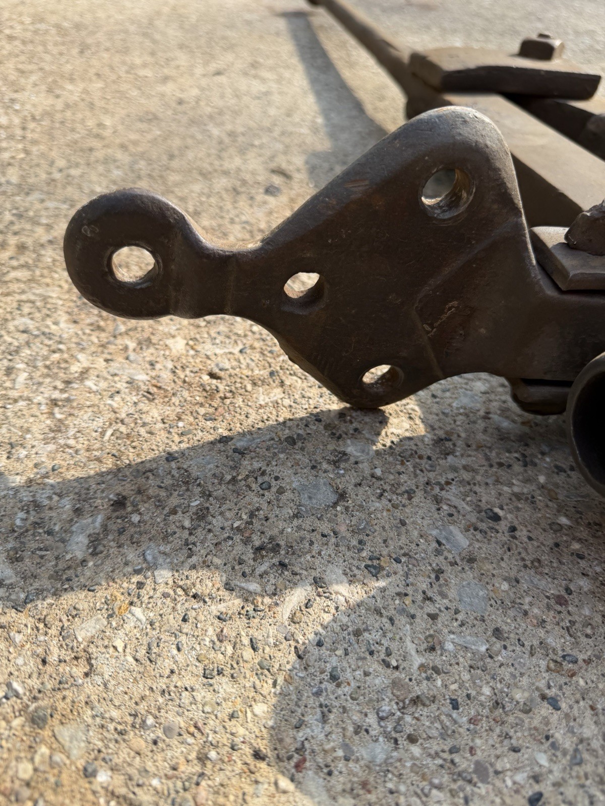 Antique Hand Forged Blacksmith Post Leg Vise 5” Jaw 40” Tall 50 Lb Complete