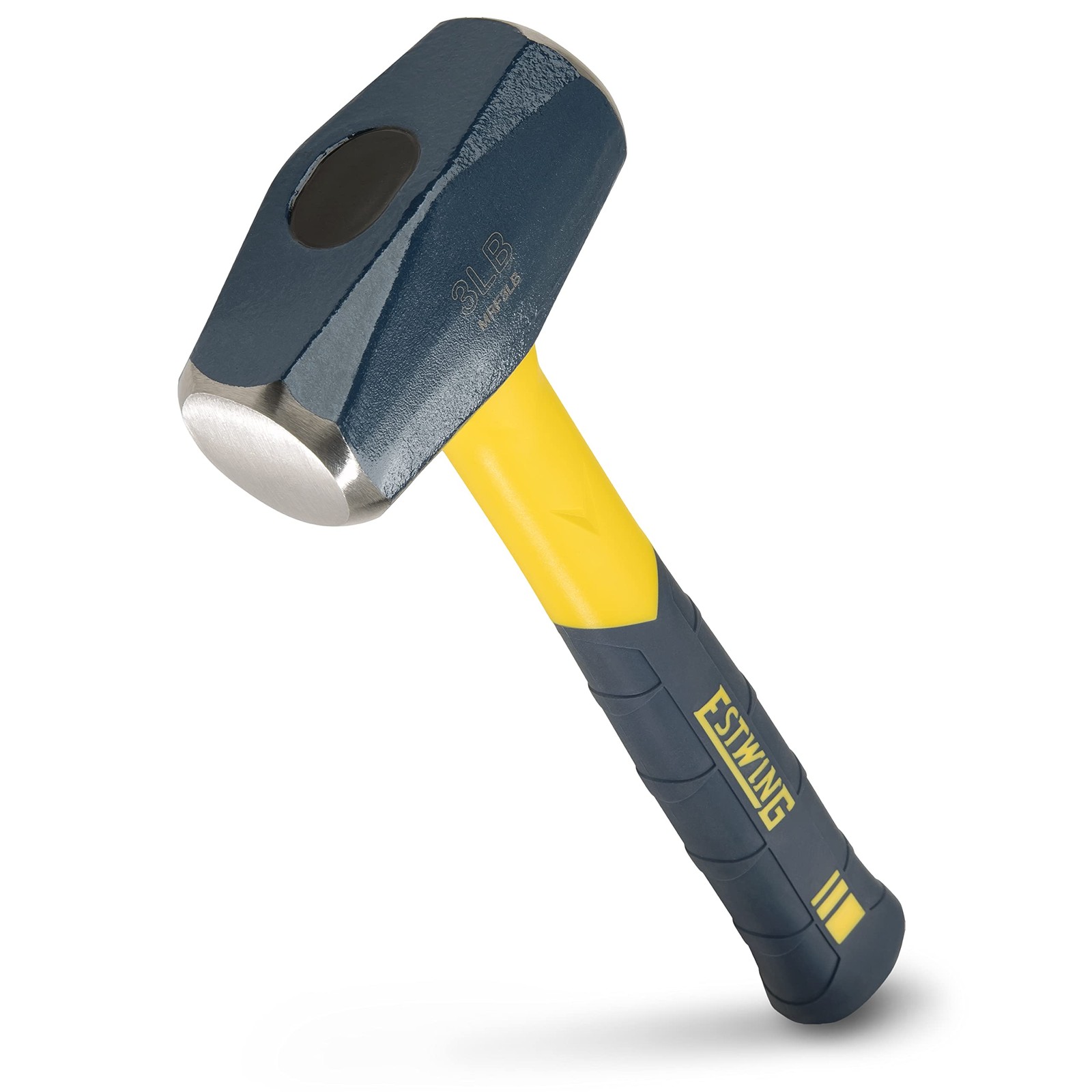ESTWING Sure Strike Drilling/Crack Hammer – 3 lbs (Pounds), Blue/Yellow