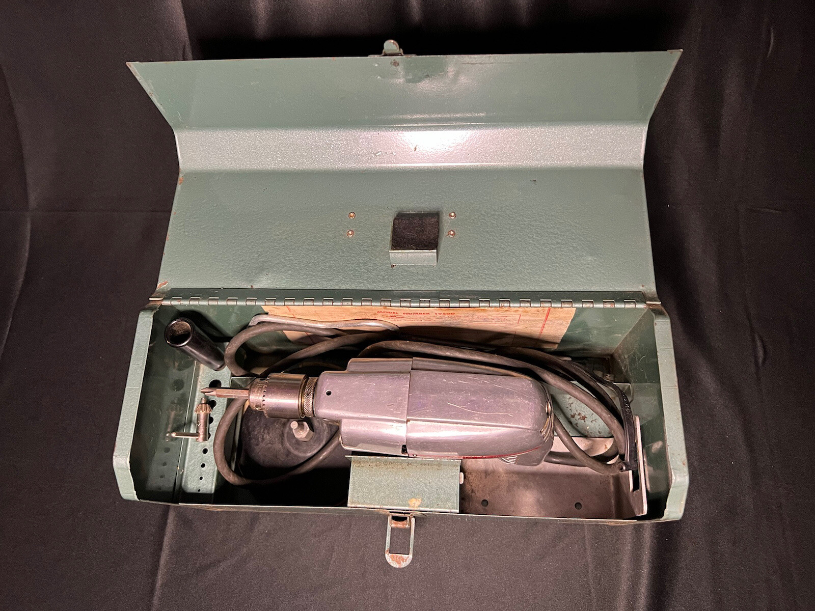 Vintage “ZEPHYR” Model-1950G 1/4″ Electric Drill, PET POWER TOOLS, circa 1952-57