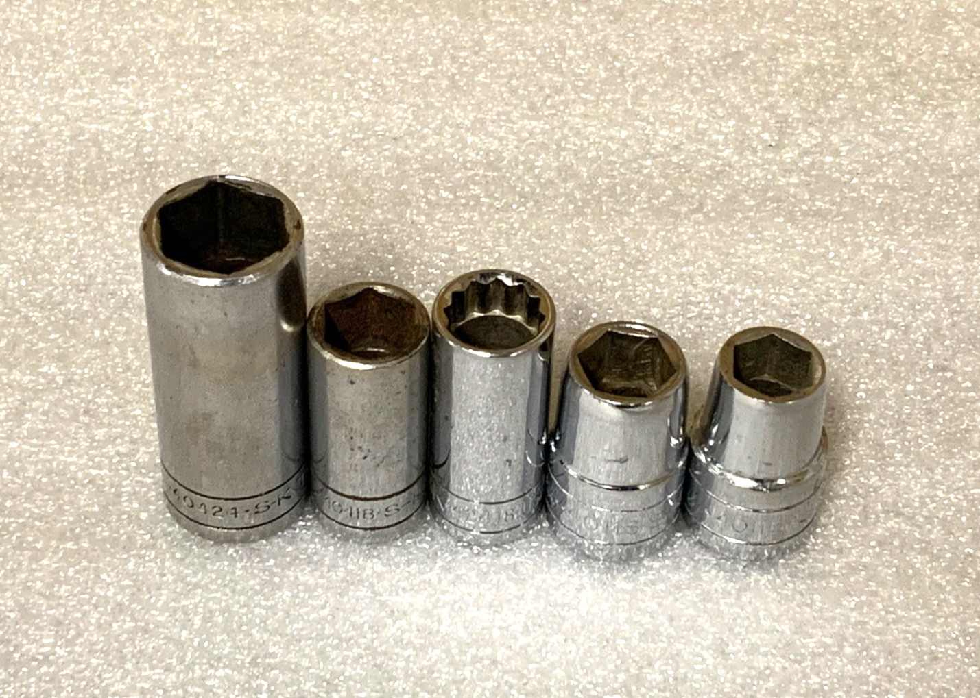 S-K Tools 40424, 40418, 42418, Drive 3/8” & 40118, 40116, Drive 1/2” 6points