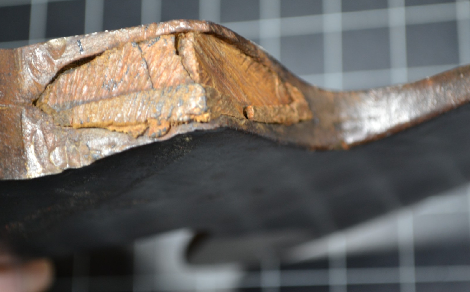 BEATTY – BROAD AXE WITH ANTIQUE HAND MADE HANDLE