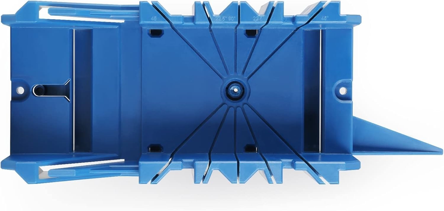 Versatile 14-Inch Mitre Box with Adjustable Angles & Hand Saw for Woodworking