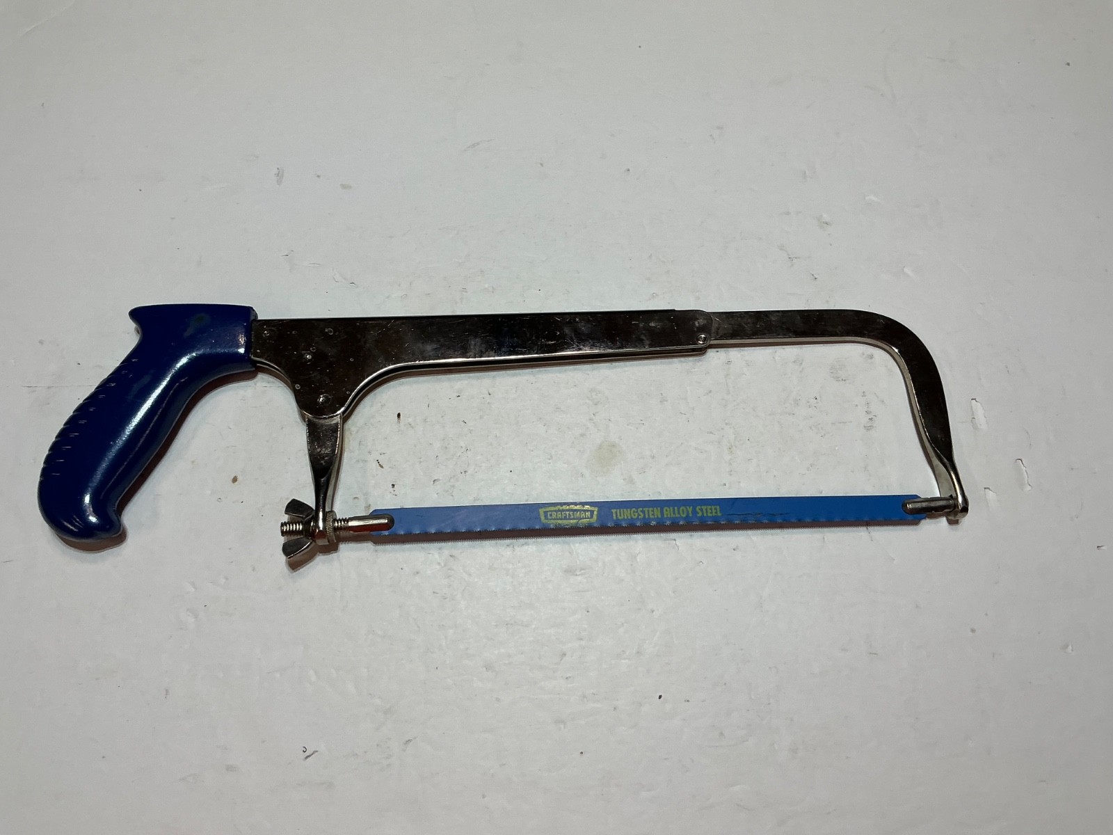 Vintage HD Craftsman Adjustable 10 – 12″ Length Hack Saw MADE IN USA Blue Handle