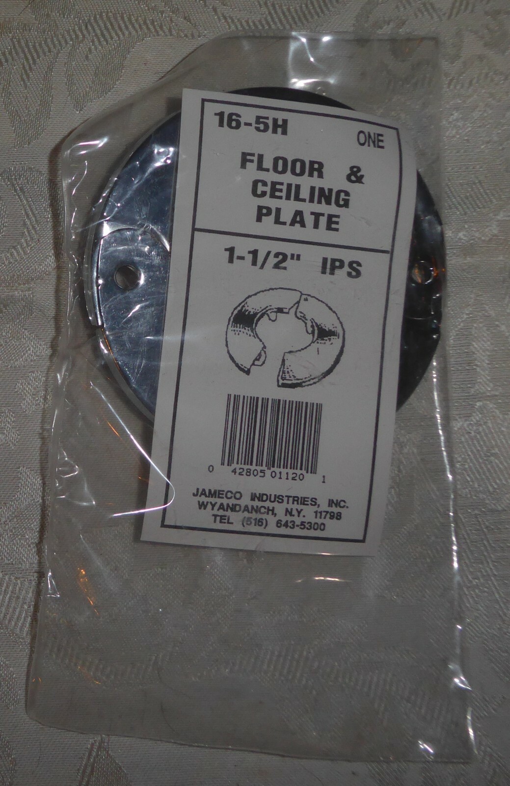 Jameco Industries item No 16-5H Floor & Ceiling Plate1 ½ IPS – NOS