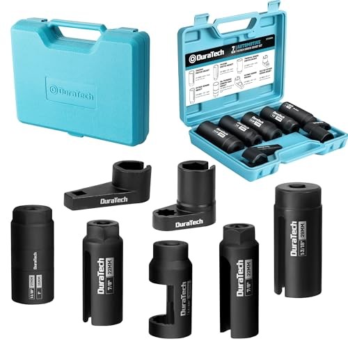O2 Oxygen Sensor & Oil Pressure Socket Set, 1/2″ 3/8″ Drive x 22mm (7/8″) 7PCS