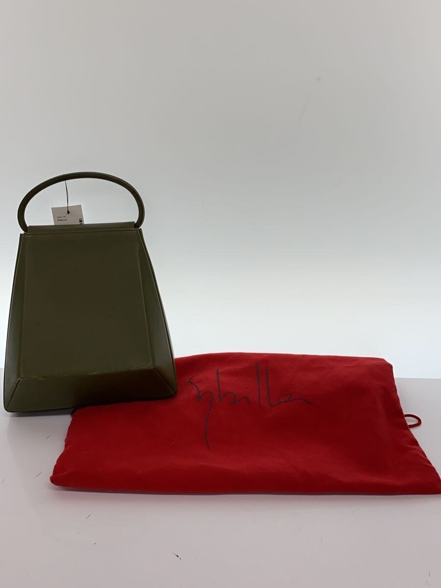 SYBILLA Handbag Used 20×14.5cm Khaki Plain Good Condition Slight Scratches