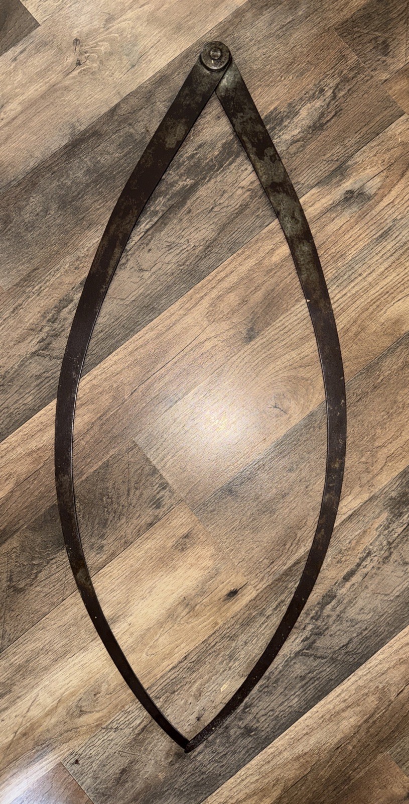 Antique Outside Large Calipers Hand Forged Steel Blacksmith 19th Century