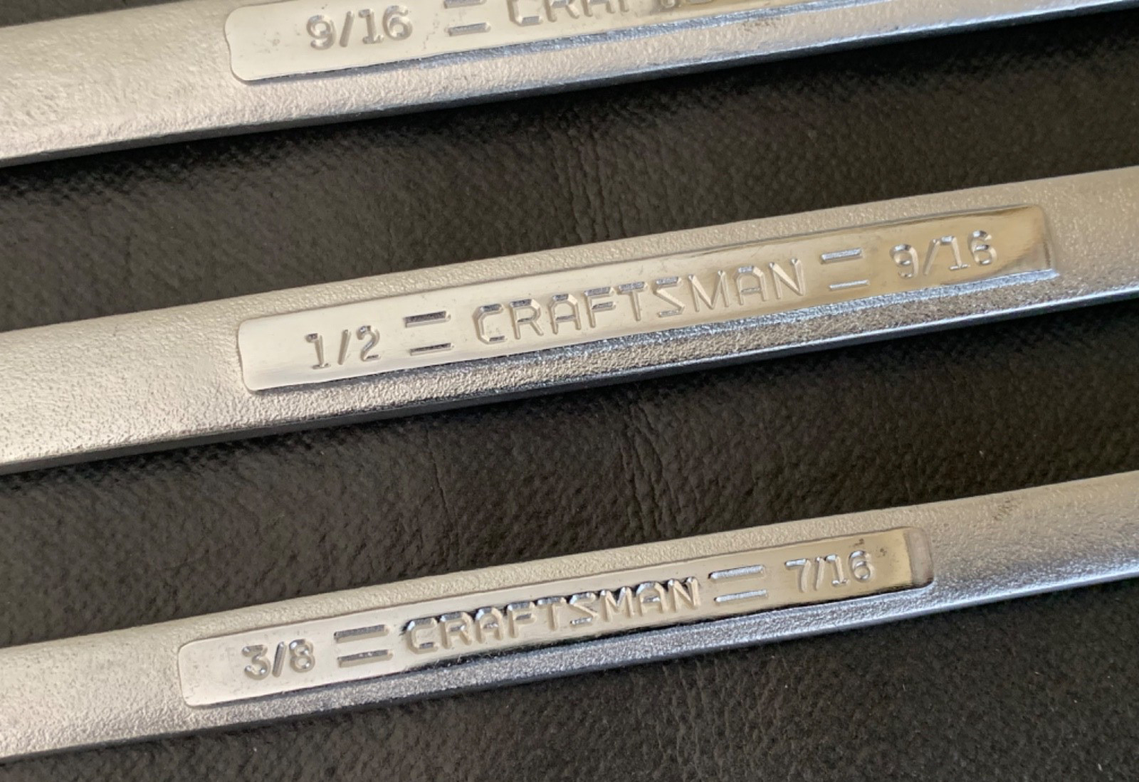 Vintage Craftsman 6pc Straight Double Box-End Wrench Set 3/8″ – 1″ Made in USA