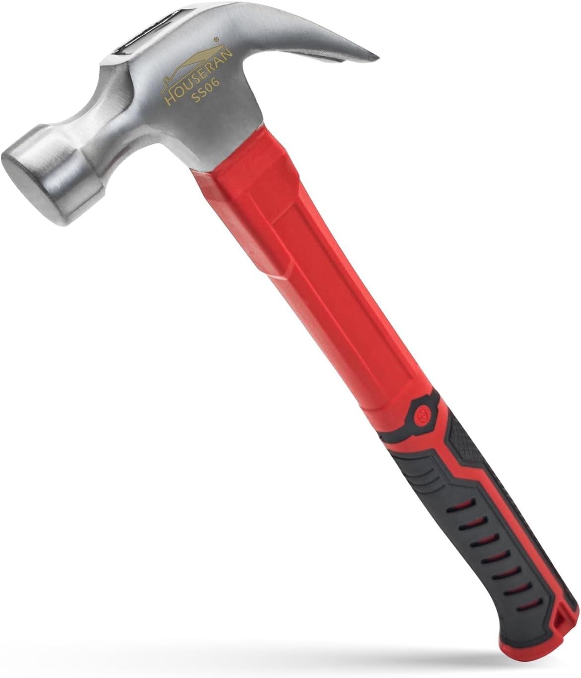 Sheet Metal Hammer 400G, Cross Peen Hammer with Non-Slip Rubber Grip, Engineer H