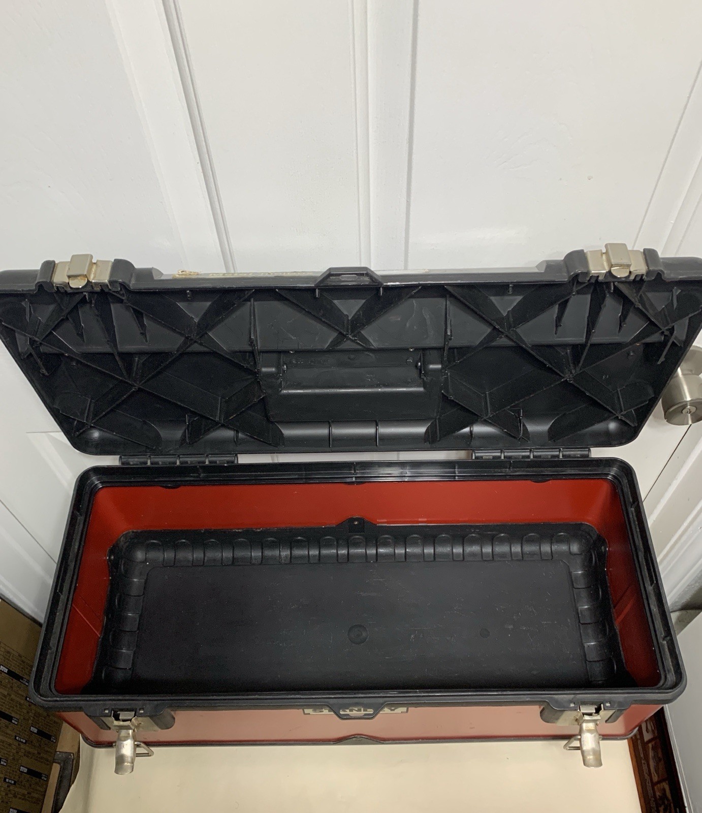 Vintage STANLEY Pro 23″ Structural Foam Metal Tool Box Made In USA Rare