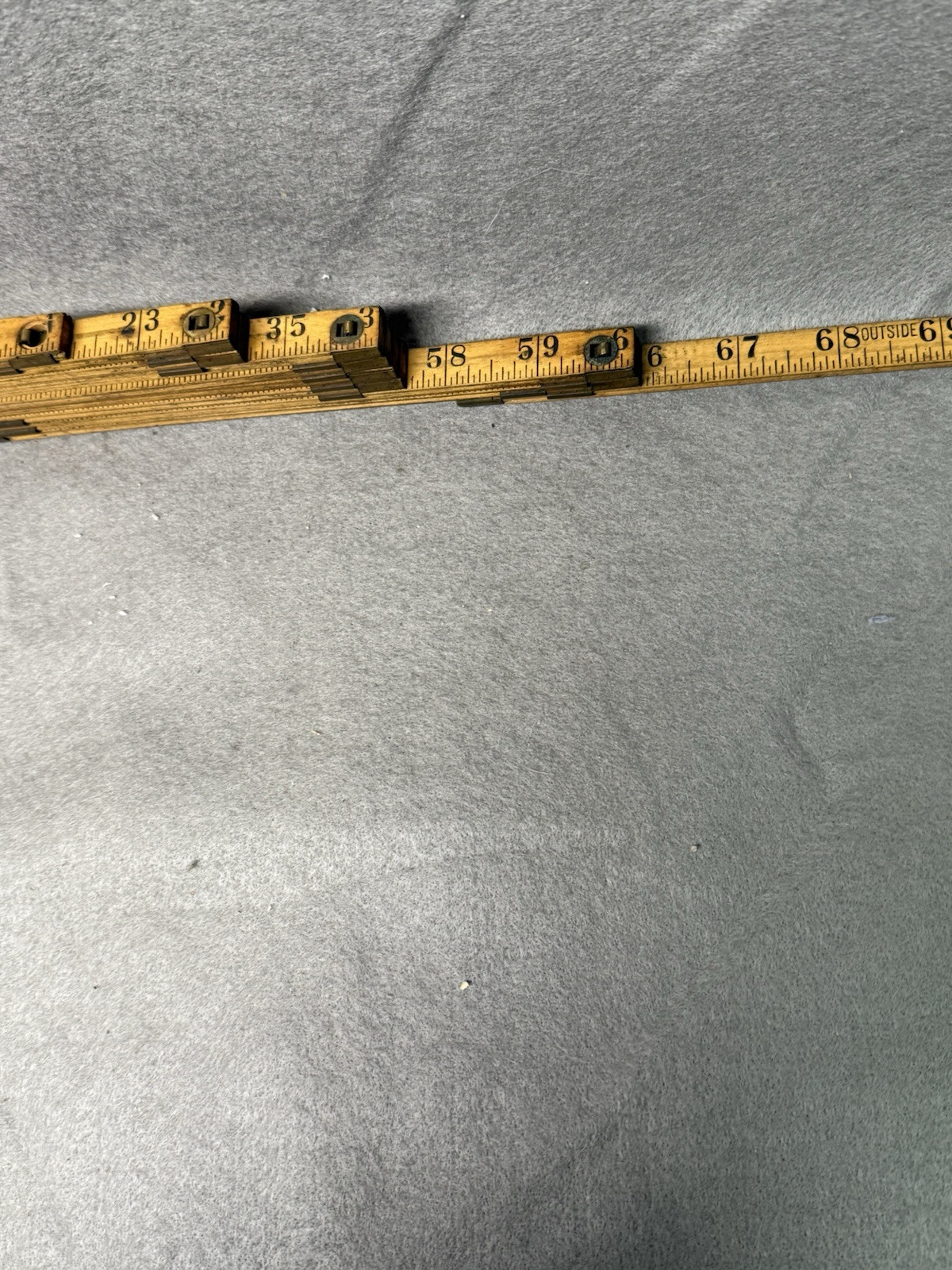ANTIQUE INTERLOX SLIDING CALIPER RULE 72″ MASTER RULE MFG. CO. NYC PAT. 1918