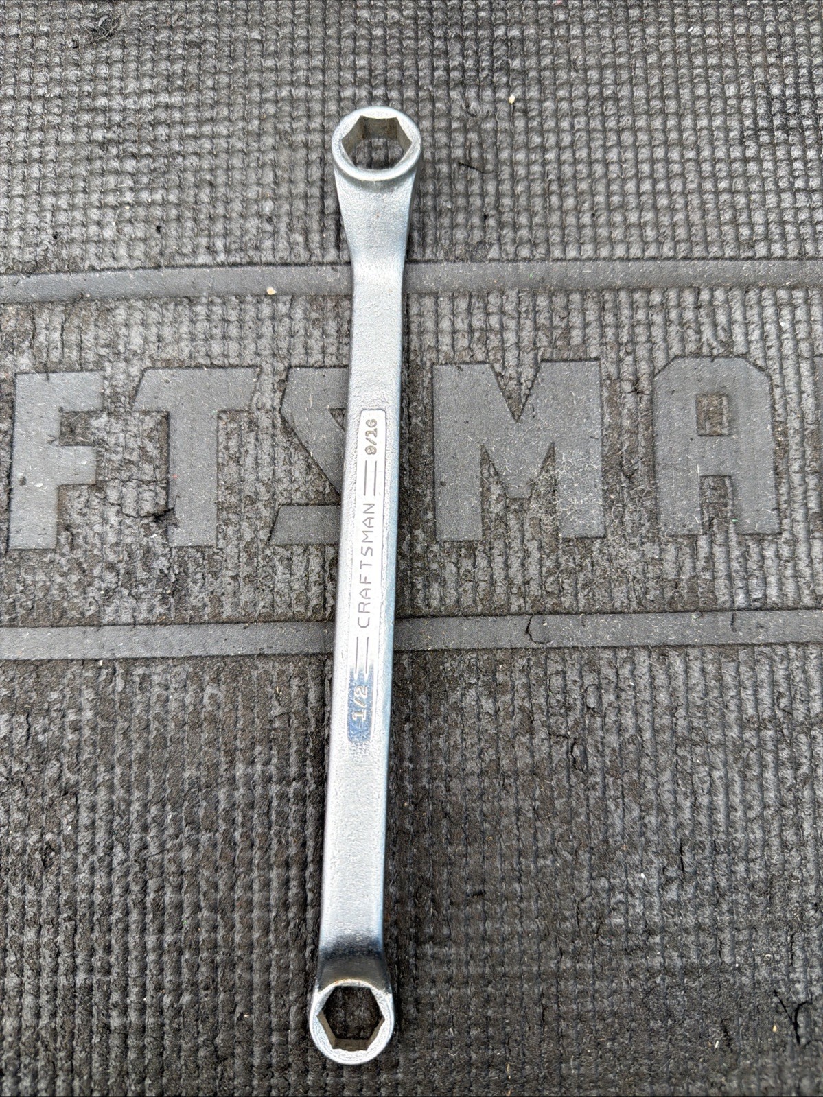 Sears Craftsman Pointy A Logo Double Box End Wrench Six 6 Pt Rare 1/2” X 9/16”