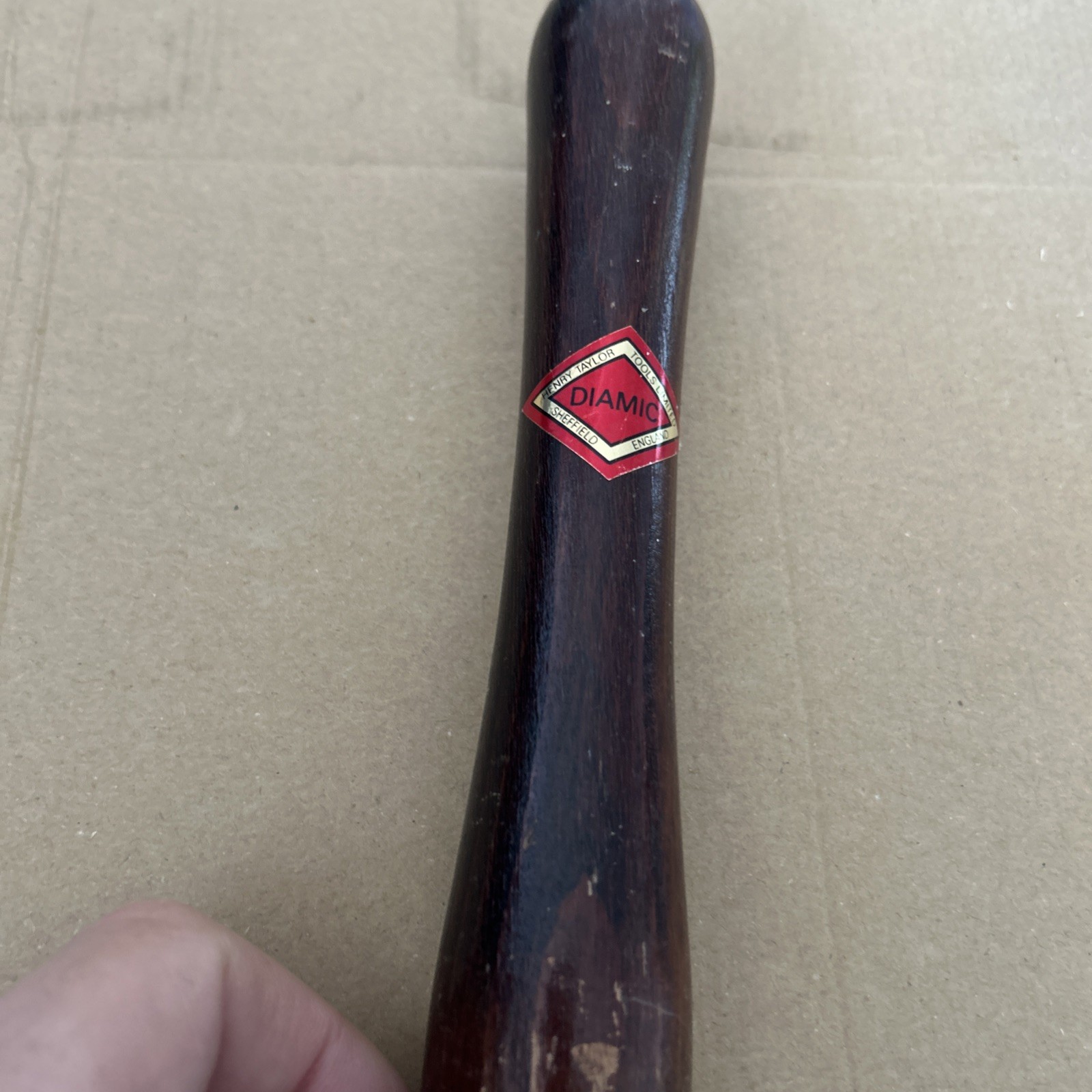 Vintage 3/4” Henry Taylor HS61 Diamic Oval Skew Wood Chisel Woodturning Old Tool