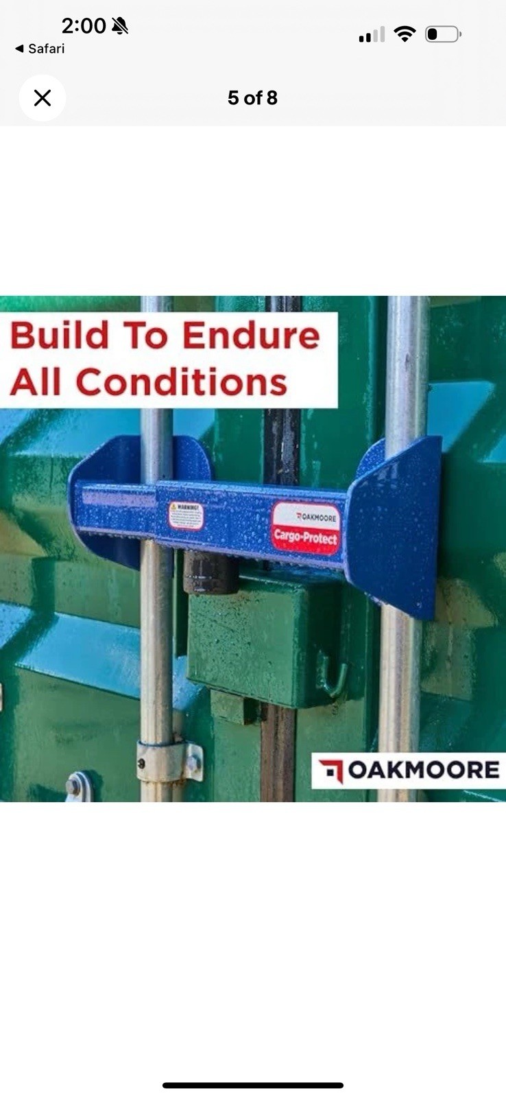 Shipping Container Lock | Cargo Van and Semi Trailer Door Lock Heavy Duty |