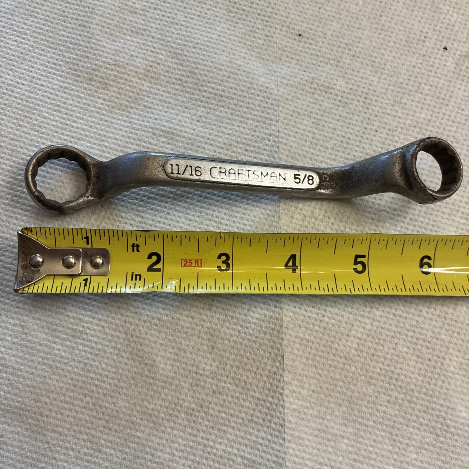 Craftsman C Underline Short Offset Box End “CI” Wrench 5/8 11/16