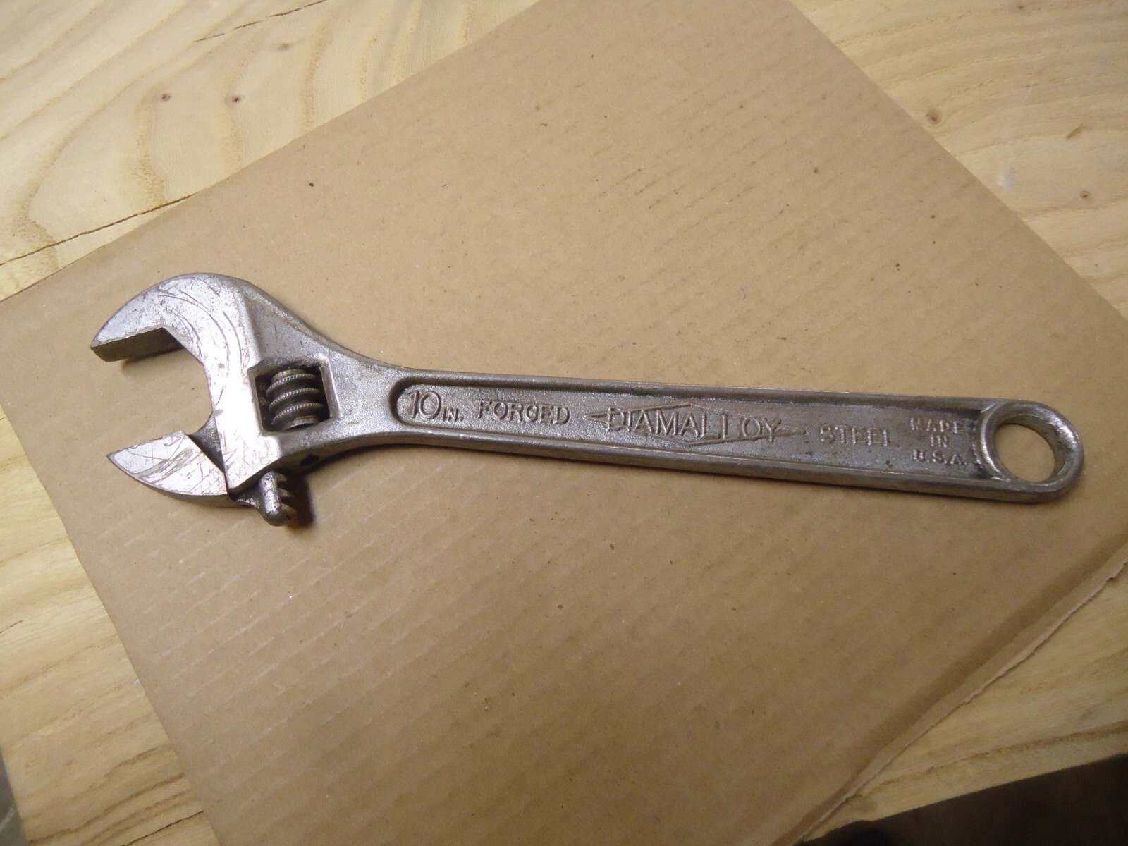 Vintage Diamond Calk Horseshoe 10” DIAMALLOY Adjustable Wrench DULUTH MINN USA