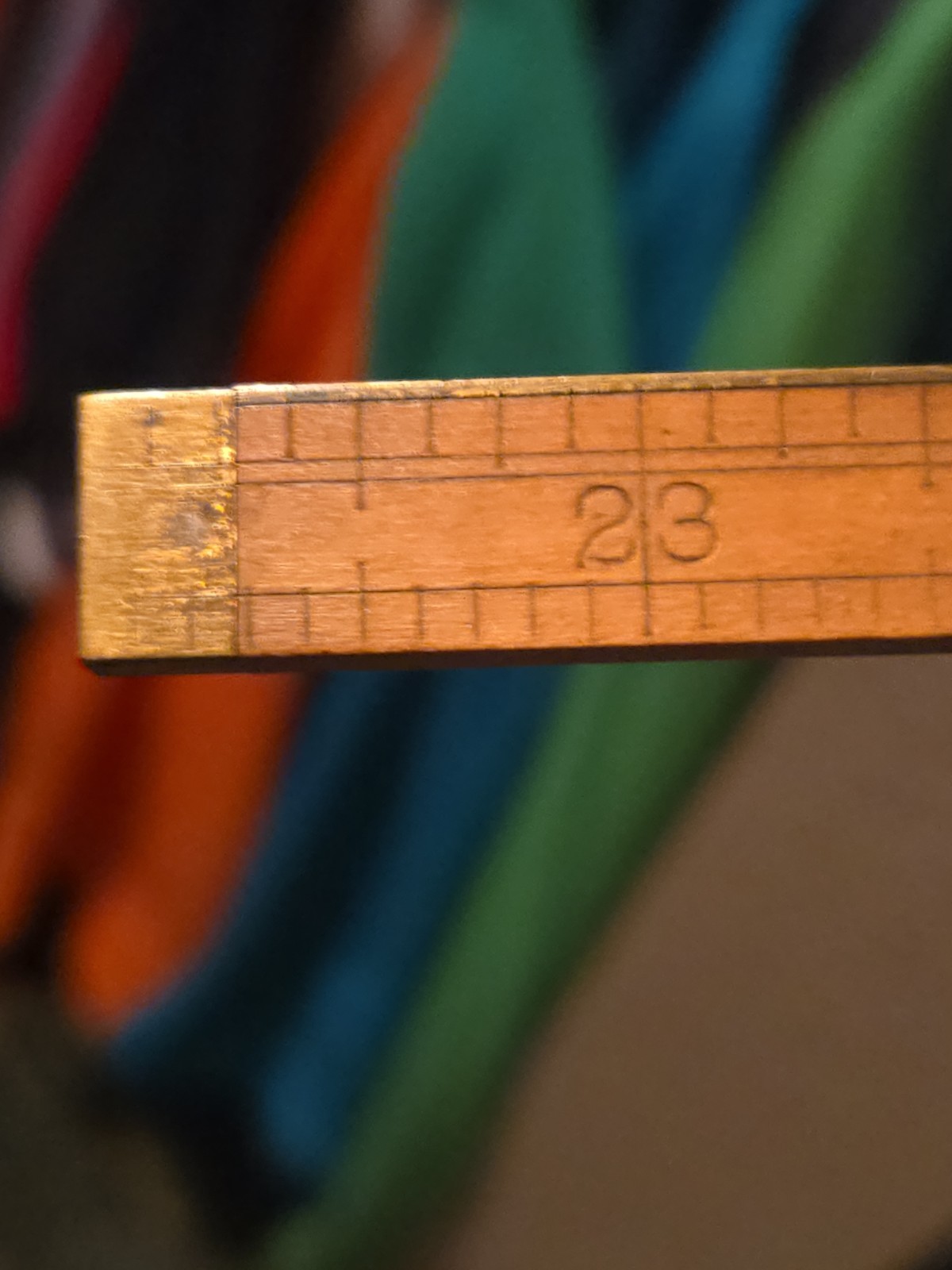 Antique STANLEY Rule NO.84 WOOD & BRASS FOLDING 24 INCH RULER 1859-1920 ERA