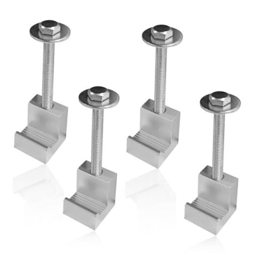 4PCS Truck Tool Box Mounting Kit with Anchor – Truck Bed Accessories – Silver