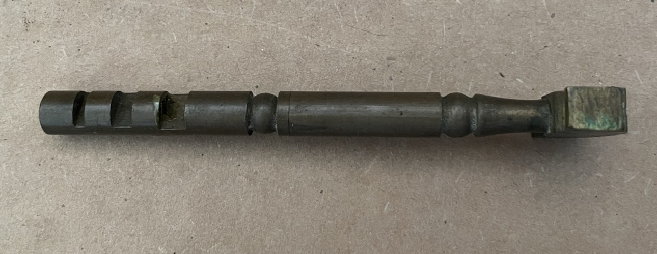 Vintage FRANCE Brass Glass Cutter Hidden Screwdriver